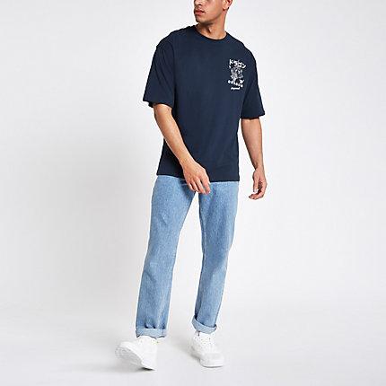 River Island Mens Only And Sons Jacko Boxy T-shirt