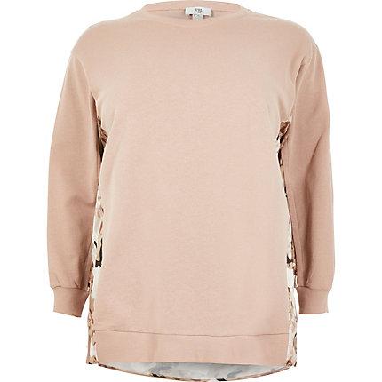 River Island Womens Plus Block Printed Sweatshirt