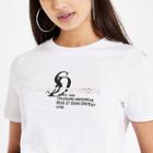 River Island Womens White 'saint Dominique' Foil Print T-shirt