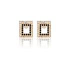 River Island Womens Square Front And Back Earrings