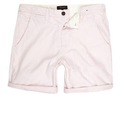 River Island Mens Stripe Slim Fit Casual Shorts