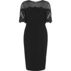River Island Womens Mesh And Lace Panel Bodycon Midi Dress