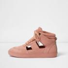 River Island Womens Cut Out Hi Top Sneakers