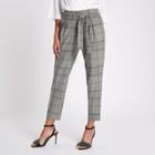River Island Womens Check Tapered Pants