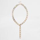 River Island Womens Gold Tone Chain Drop Necklace