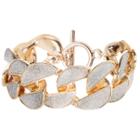River Island Womens Gold Tone Glitter Chain Bracelet