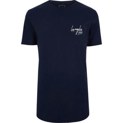 River Island Mens 'la 1984' Print Slim Fit T-shirt