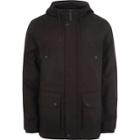 River Island Mens Hooded Borg Lined Jacket