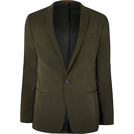 River Island Mens High Shine Stretch Skinny Suit Jacket