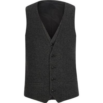 River Island Mens Herringbone Waistcoat