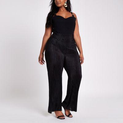 River Island Womens Plus Plisse Trousers