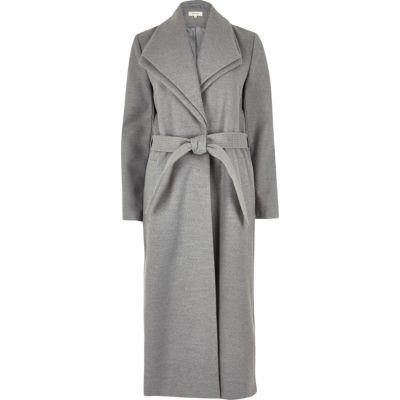 River Island Womens Double Collar Duster Robe Coat
