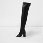 River Island Womens Over-the-knee Peep Toe Boots