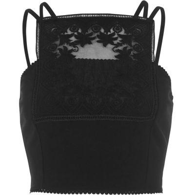 River Island Womens Lace Panel Bralette