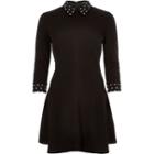 River Island Womens Embellished Collar Dress