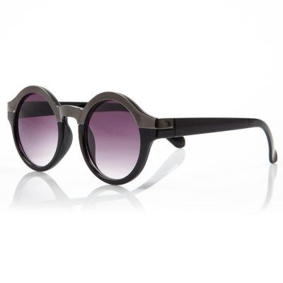River Island Metal Brown Round Sunglasses