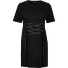 River Island Womens Corset Front Oversized T-shirt Dress
