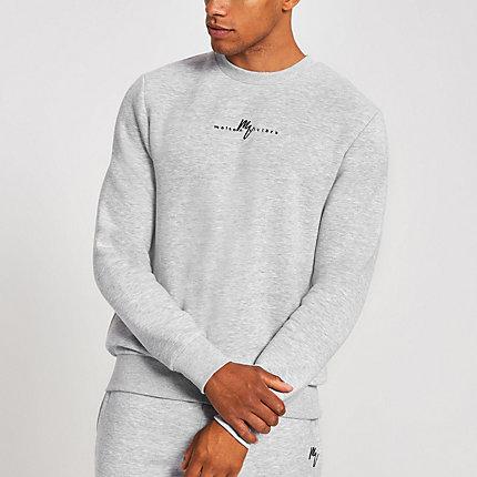 River Island Mens Slim Fit 'maison Riviera' Sweatshirt