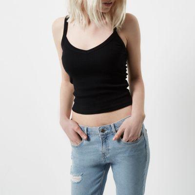 River Island Womens Petite Ribbed Cami Top