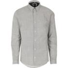 River Island Mens Weave Print Long Sleeve Shirt