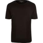 River Island Mens Mesh Detail Short Sleeve Sweater