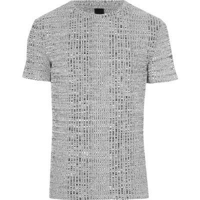 River Island Mens Big And Tall Ribbed T-shirt