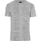 River Island Mens Big And Tall Ribbed T-shirt