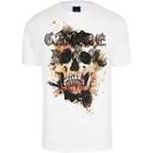 River Island Mens Big And Tall White Slim Fit 'skull' T-shirt