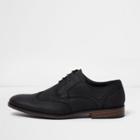 River Island Mens Croc Embossed Brogue Shoes