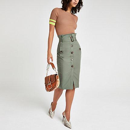 River Island Womens Utility Pencil Skirt