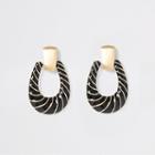 River Island Womens Gold Color Twist Doorknocker Earrings