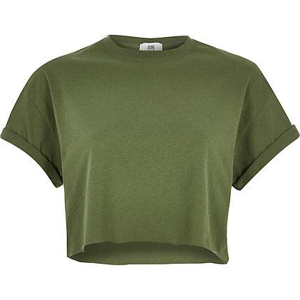 River Island Womens Petite Crop T-shirt
