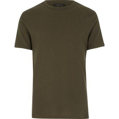 River Island Mens Waffle T-shirt