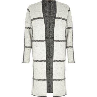 River Island Womens Check Knitted Cardigan