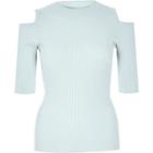 River Island Womens Knit Cold Shoulder Top