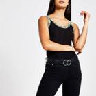 River Island Womens Camo Trim Vest