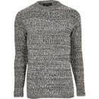 River Island Mens Twist Slim Fit Sweater