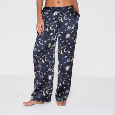 River Island Womens Jewel Print Pajama Pants