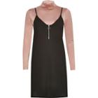 River Island Womens Cami Dress With Turtleneck Top