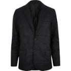 River Island Mens Padded Quilted Slim Blazer