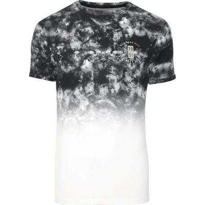 River Island Mens Smoke Fade Print Muscle Fit T-shirt