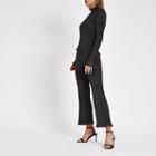 River Island Womens Metallic Knit Frill Hem Pants