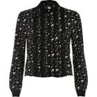 River Island Womens Star Print Frill Front Shirt