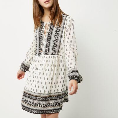 River Island Womens Petite Paisley Print Dress