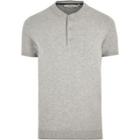 River Island Mens Jack And Jones Premium Knit Button T-shirt