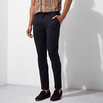 River Island Mens Super Skinny Fit Smart Pants