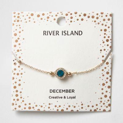River Island Womens Gem December Birthstone Bracelet