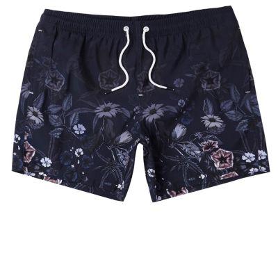 River Island Mens Floral Fade Swim Shorts
