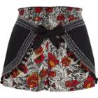 River Island Womens Tie Front Floral Beach Shorts