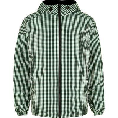 River Island Mens Checked Hoodie